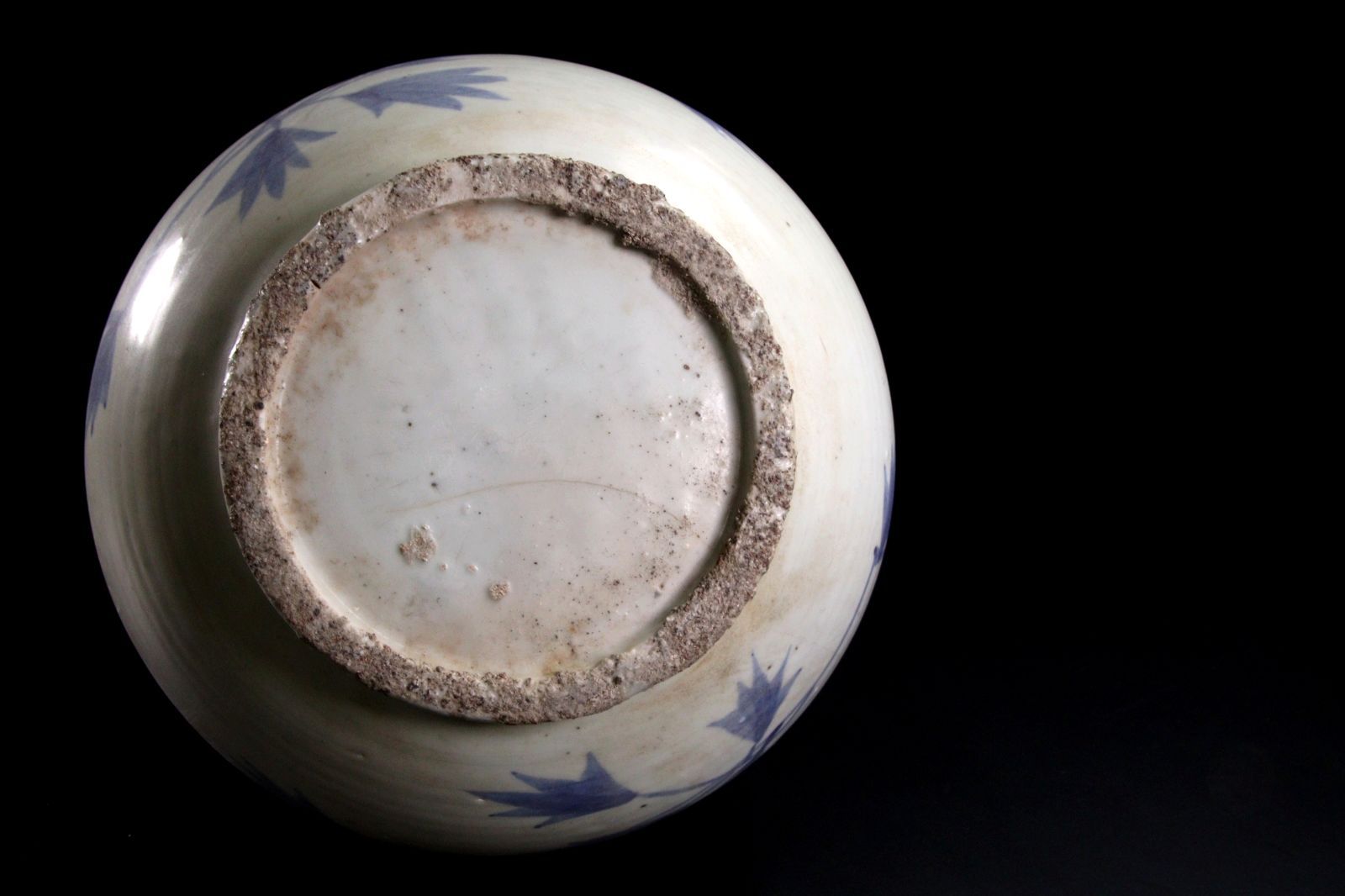 李朝 白磁 提灯壷 時代物(A803) 李朝時代 白磁製 染付提灯壷 24.5cm 朝鮮古陶 唐物骨董 楾 R137