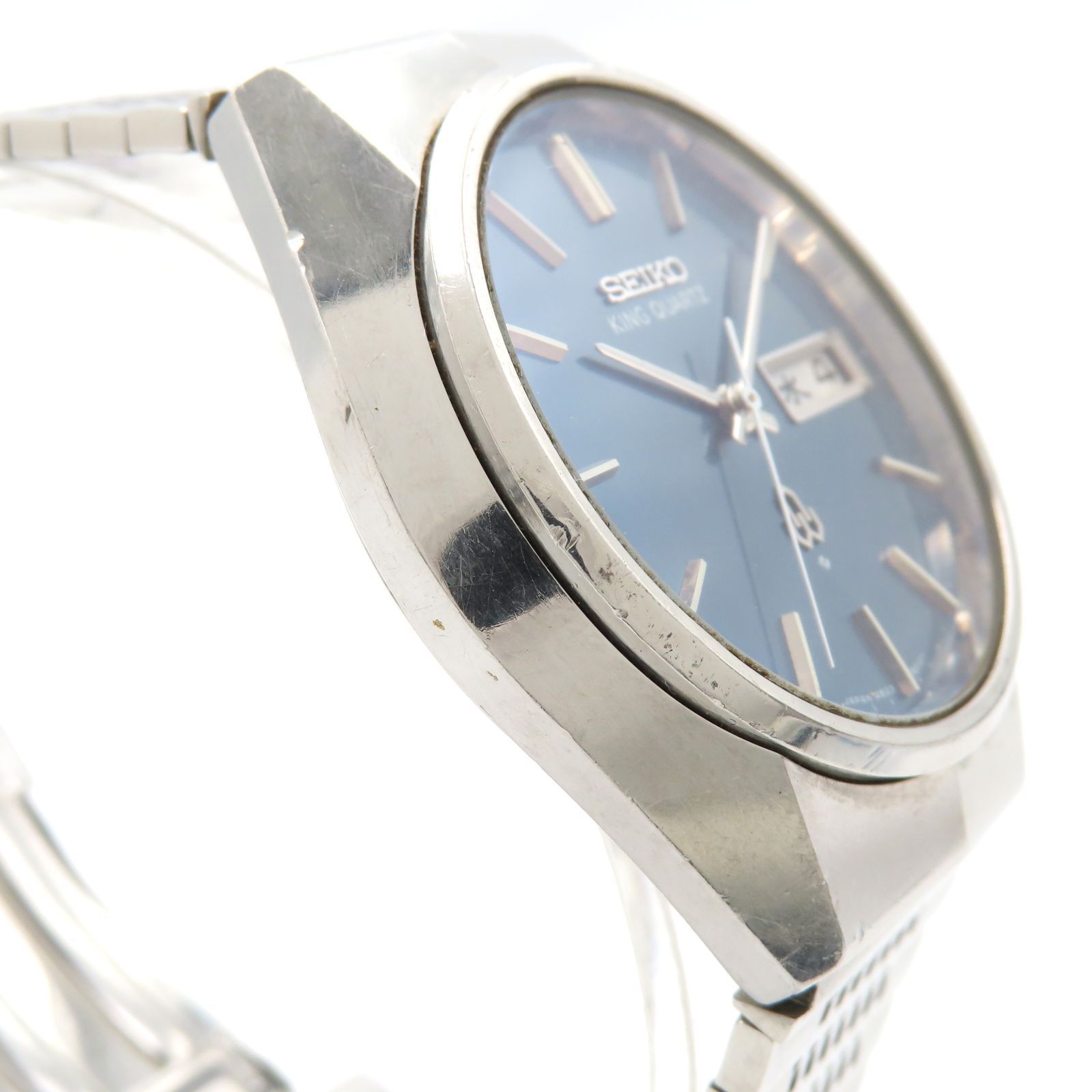 SEIKO　KING　QUARTZ　紺文字盤　ヴィンテージ【不動品/中古】 SEIKO KING QUARTZ 紺文字盤 ヴィンテージ【不動品/中古】 2025