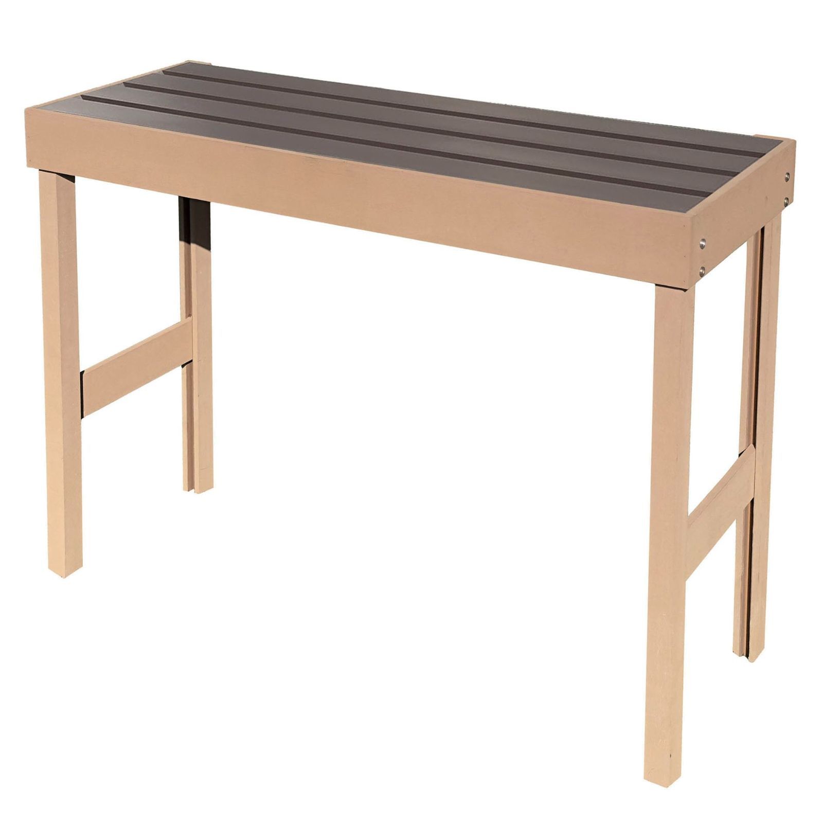 アイガーデン igarden 腐らない 錆びない エアコン室外機カバー 幅1010×奥行380×高さ750mm おしゃれ アイウッド人工木製 アイガーデンオリジナル 大型 組立式 アルミ製 日除け 棚 ラック 目隠し 節電 省エネ 通気性 ベランダー