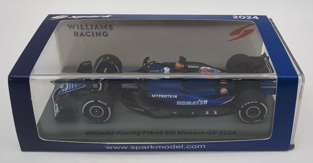 スパーク 1/43 ウィリアムズ FW46アルボン2024モナコ9位 スパーク 1/43