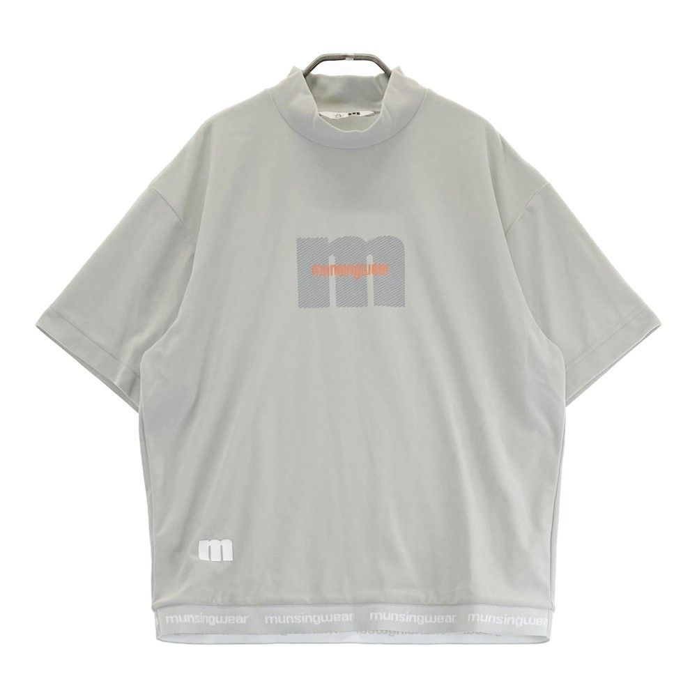 マンシングウエアジッパー付きセーター ホワイト/ピンク マンシング