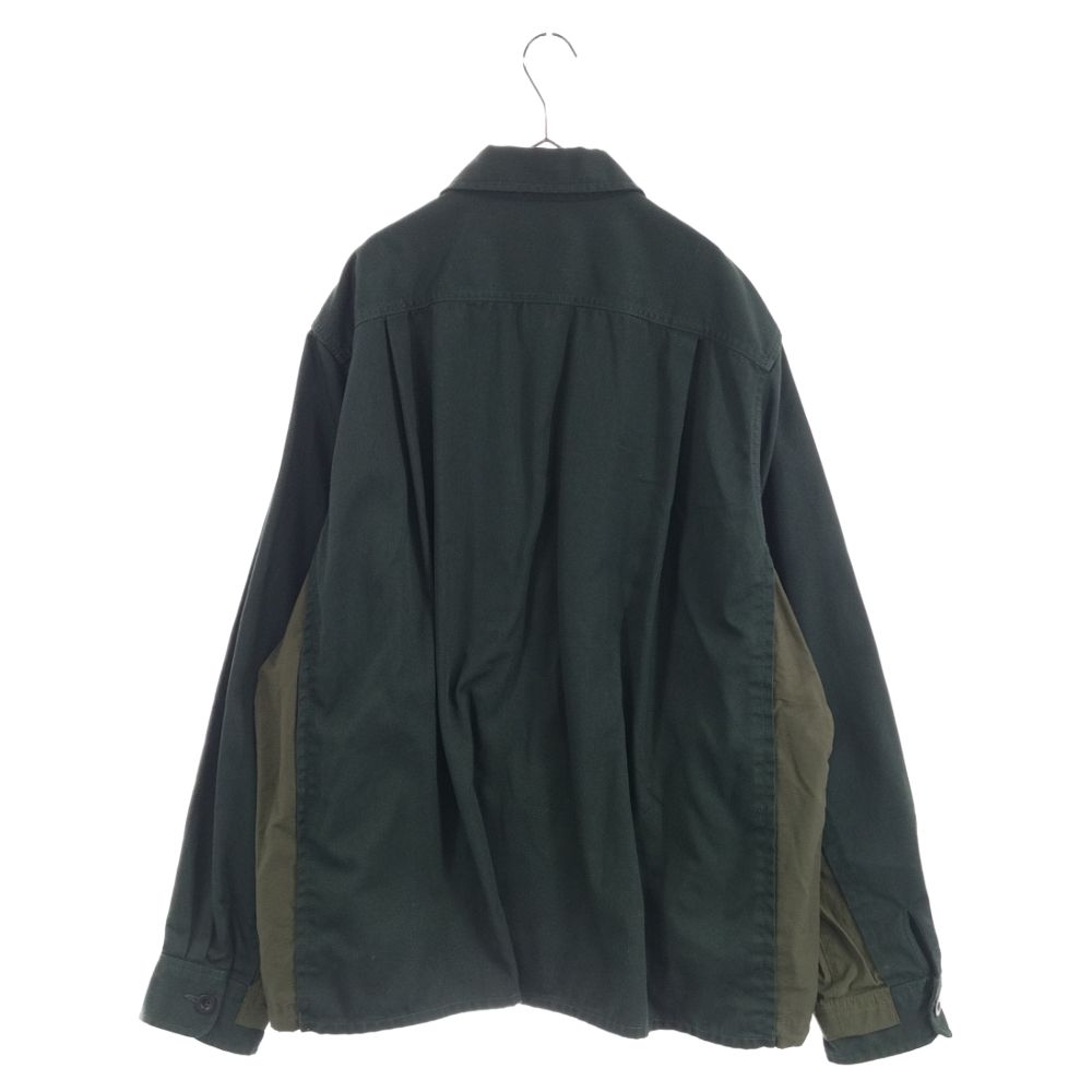 Sacai サカイ 21AW Chino×Grosgrain Shirt 再構築切替えドッキング