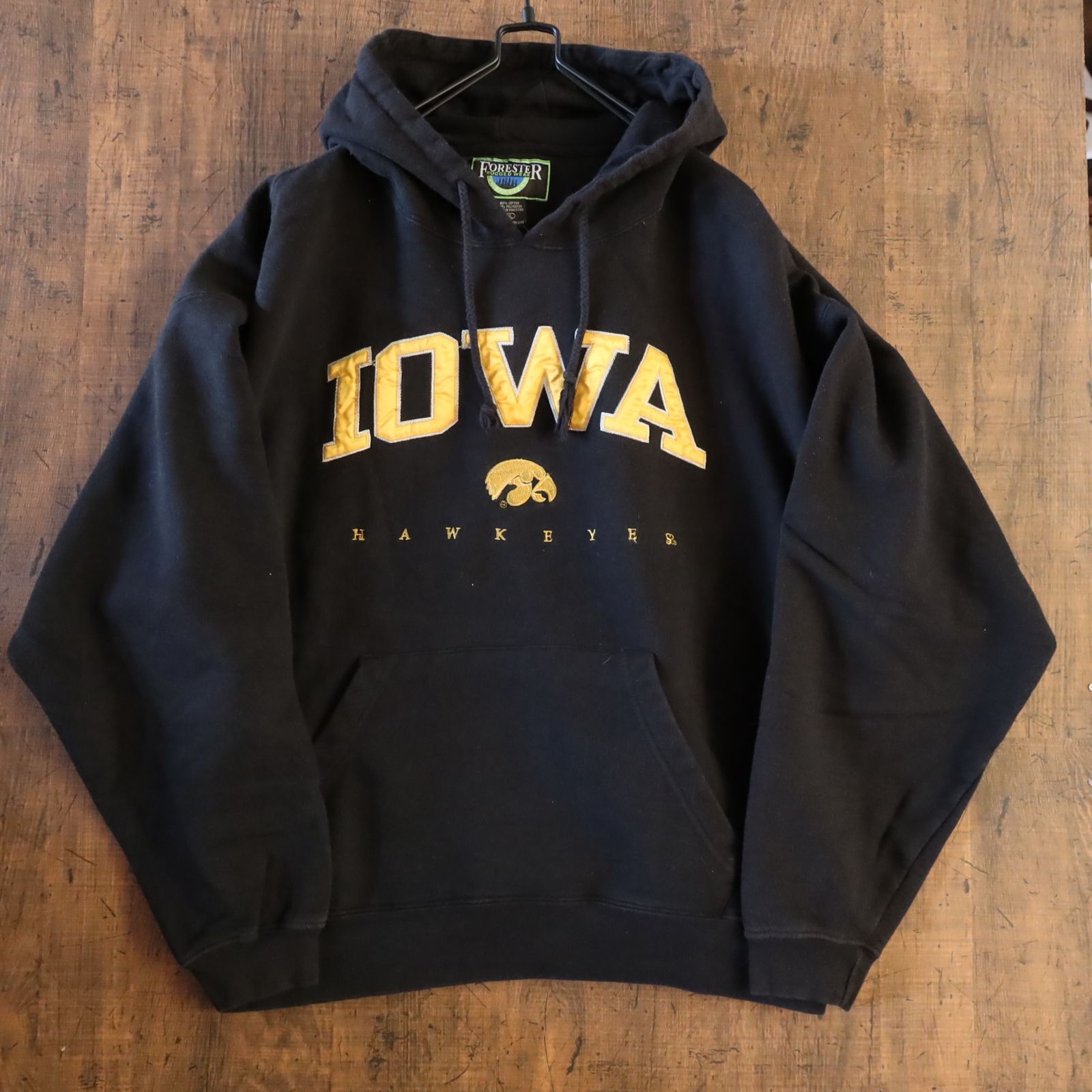 90s～ 人気US古着☆アイオワ ホークアイ LS パーカー SIZE XL - メルカリ