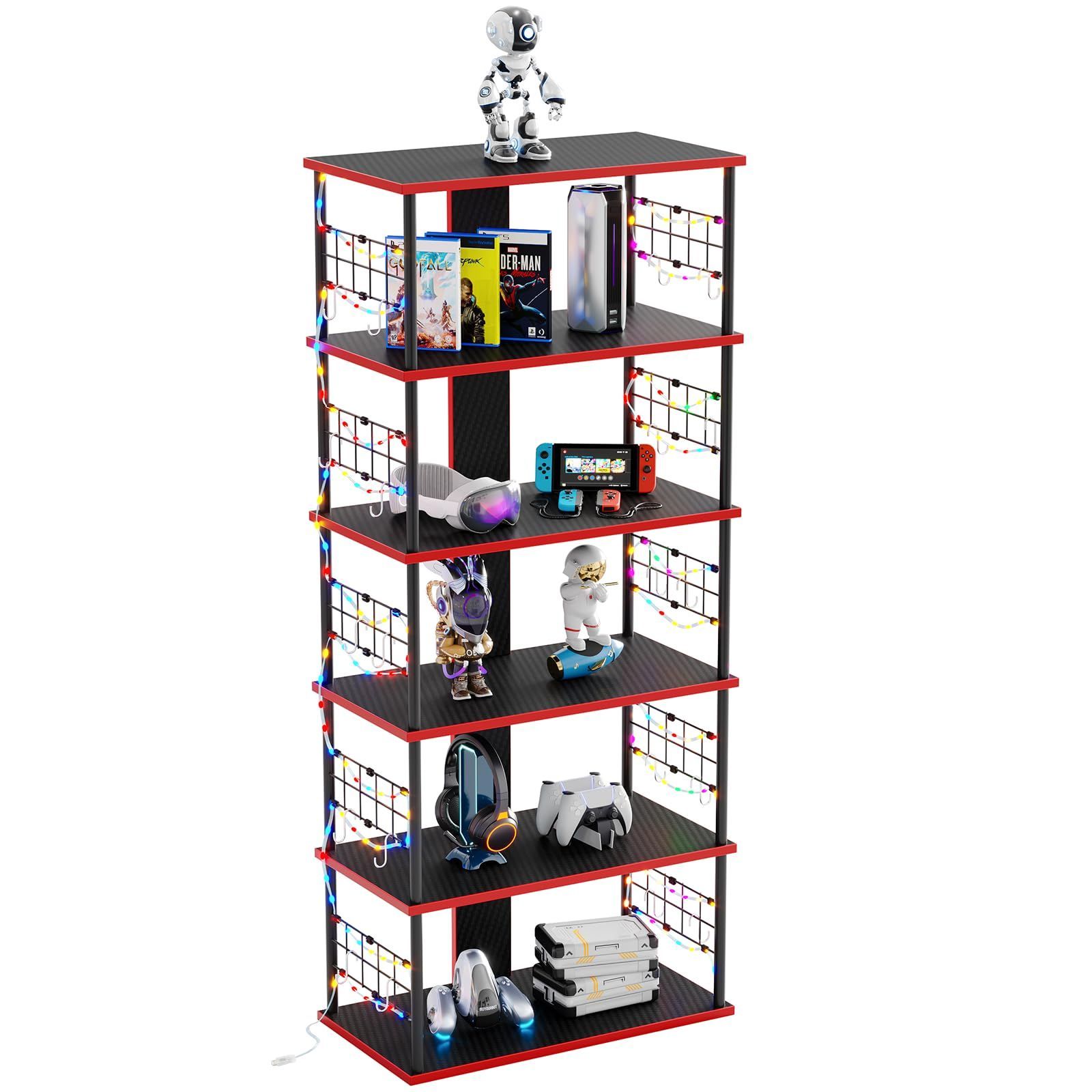 在庫セール】本棚 アプリ&リモコン制御 ゲーム 調光可能 LED