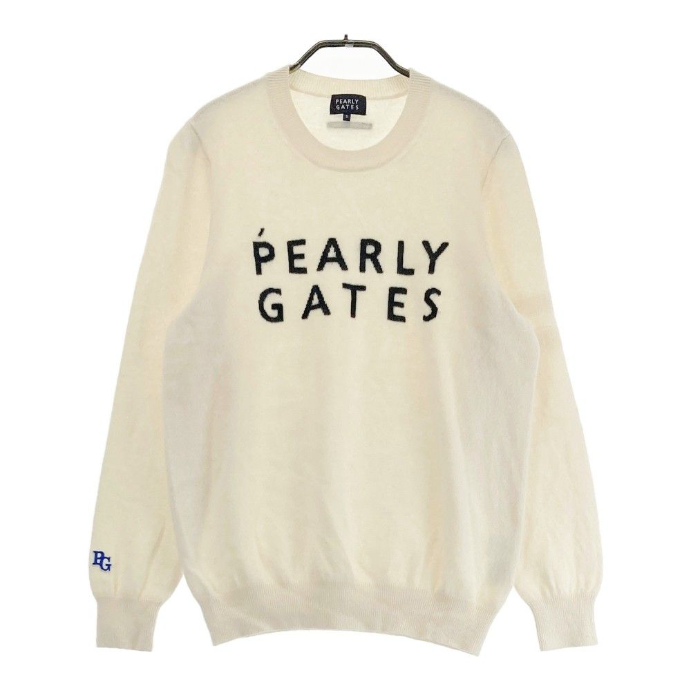 サイズ：5 PEARLY GATES パーリーゲイツ  ニットセーター  ホワイト系 [240101434205] ゴルフウェア メンズ ストスト PEARLY GATES (パーリーゲイツ) ゴルフウェア(トップス) メンズ