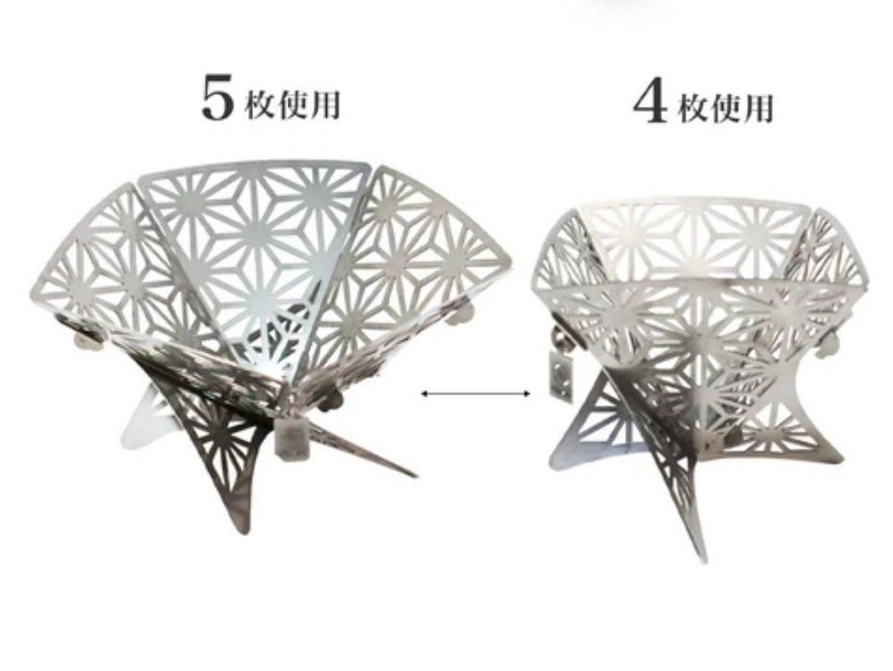 S'more スモア 和柄組立焚き火台 Sサイズ / 焚き火台 / トップ 組立 S