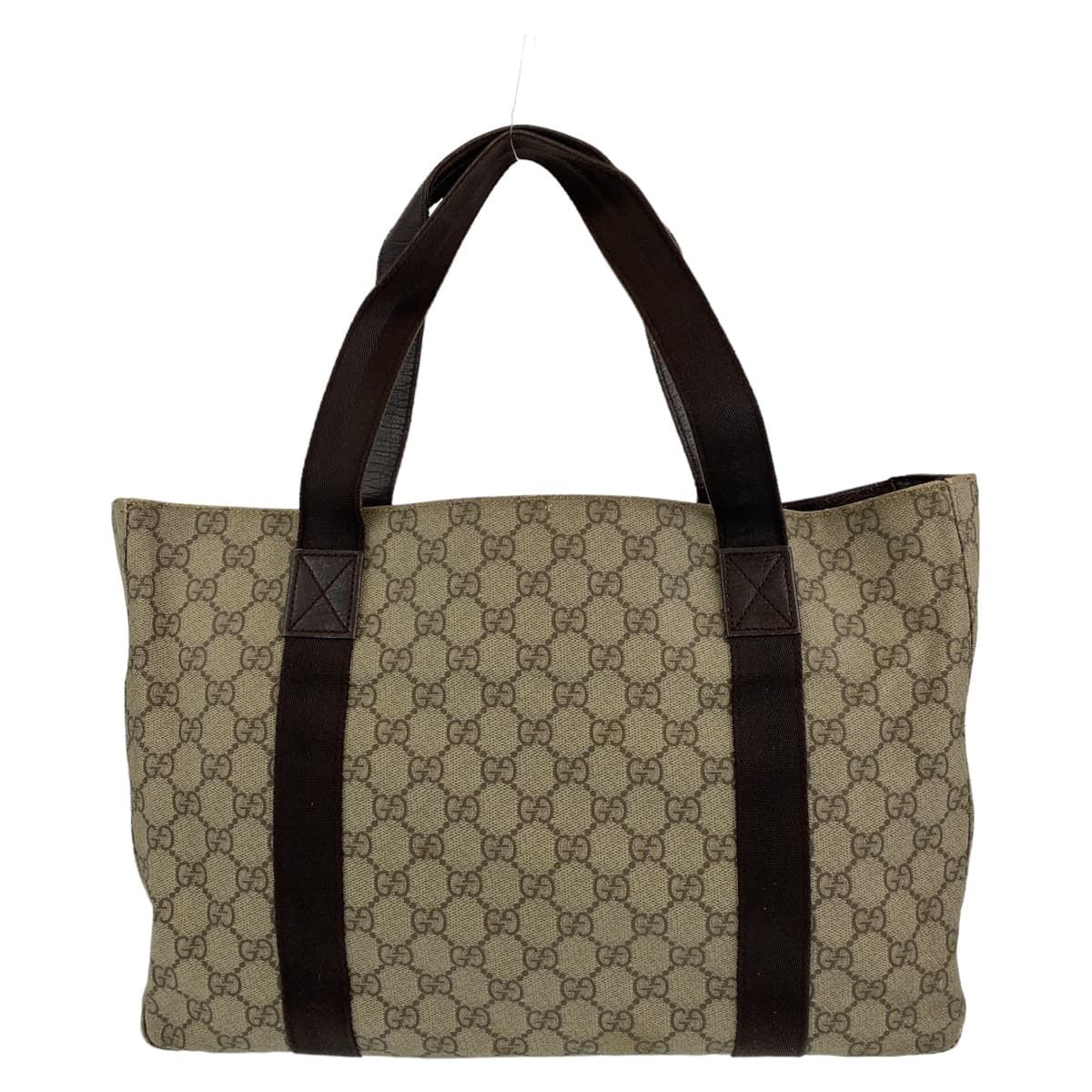 KCH様 GUCCI トートバッグ PVC×レザー GGスプリーム 大容量 141624