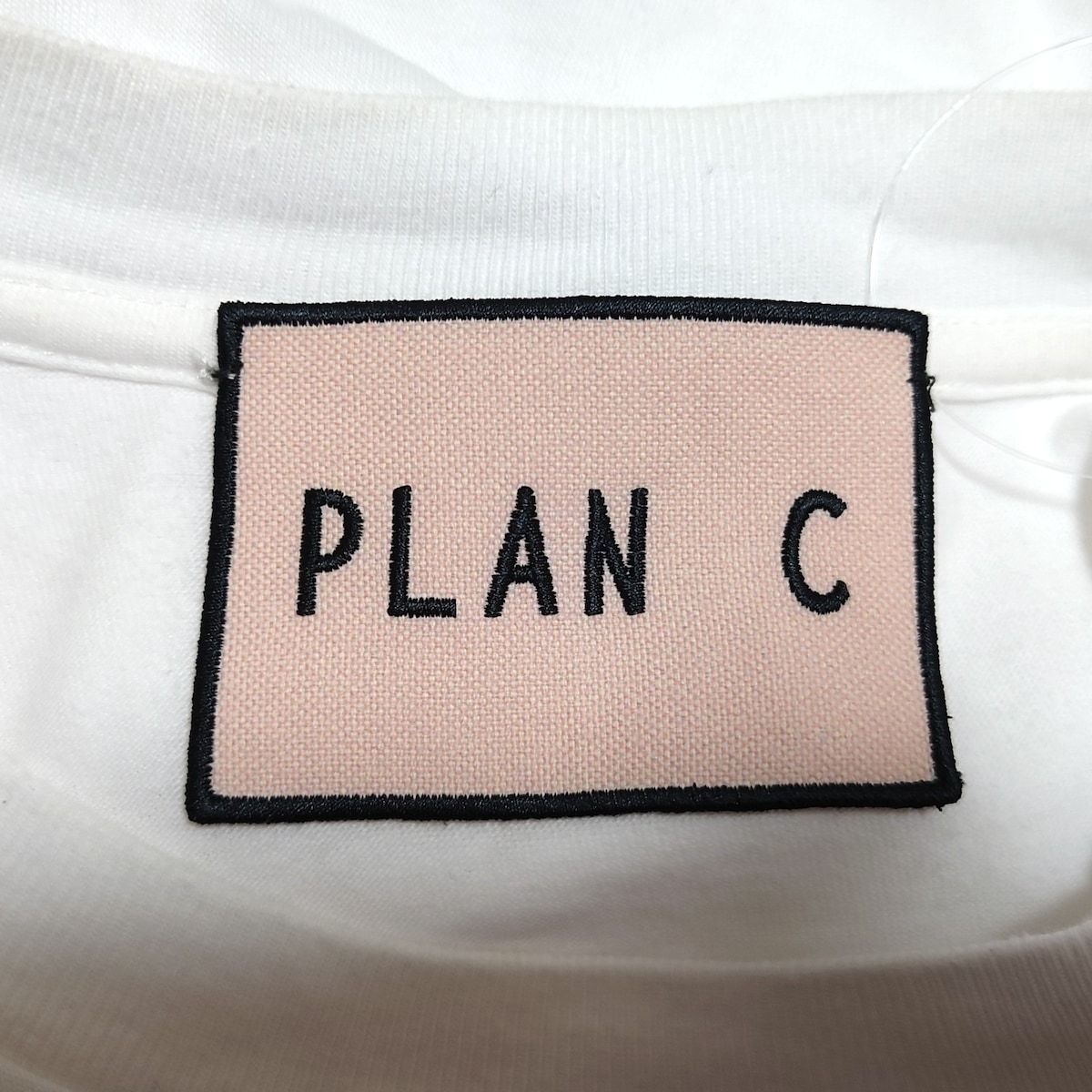 PLAN C(プランシー) 半袖Tシャツ サイズS レディース - 白×ベージュ ...