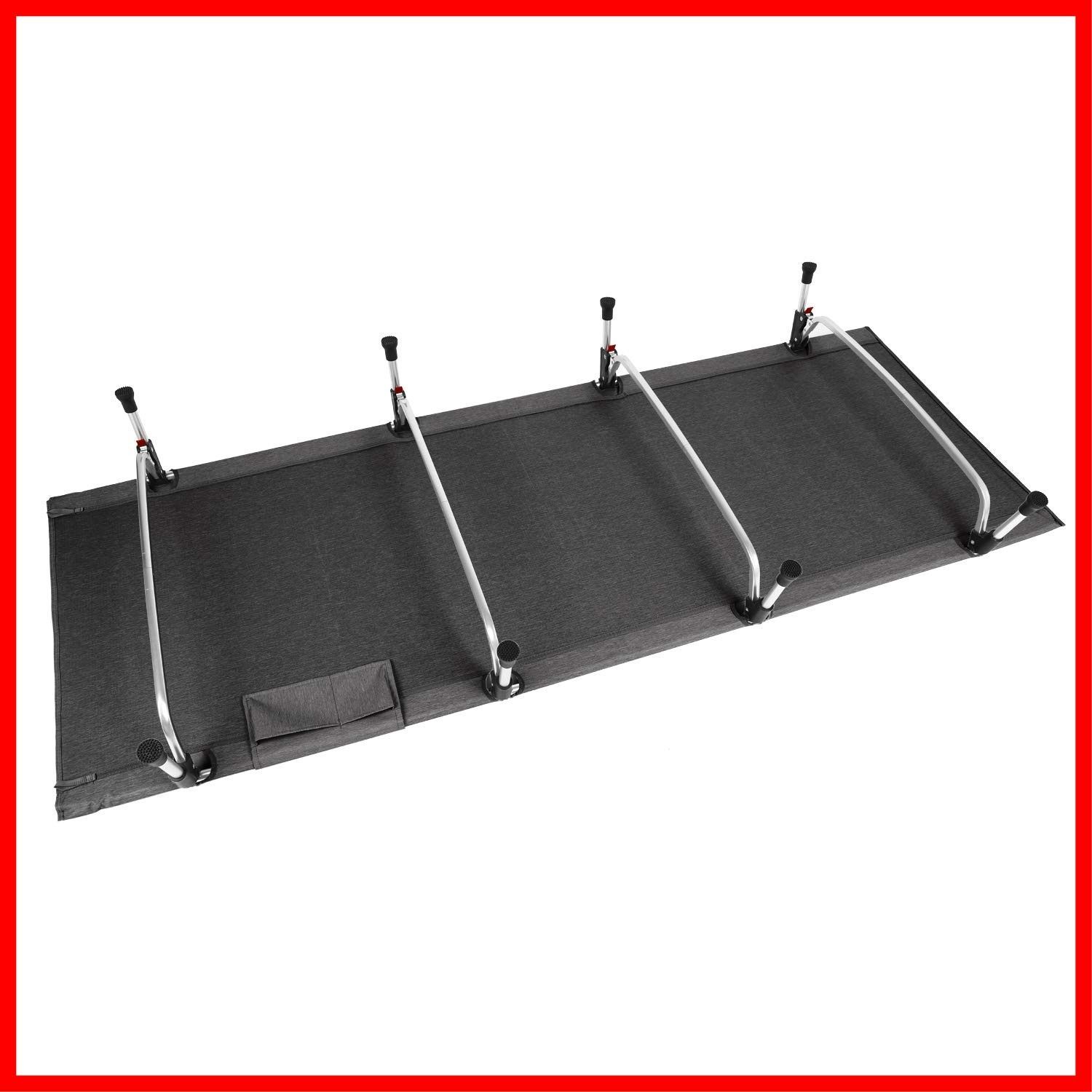 キャンプベッド コンパクト ハイキング 折りたたみ式 防災 組立簡易 第3代 耐荷重150kg アウトドアベッド コット キャリーバッグ付き キャンプ LENCE 説明書付き MOON