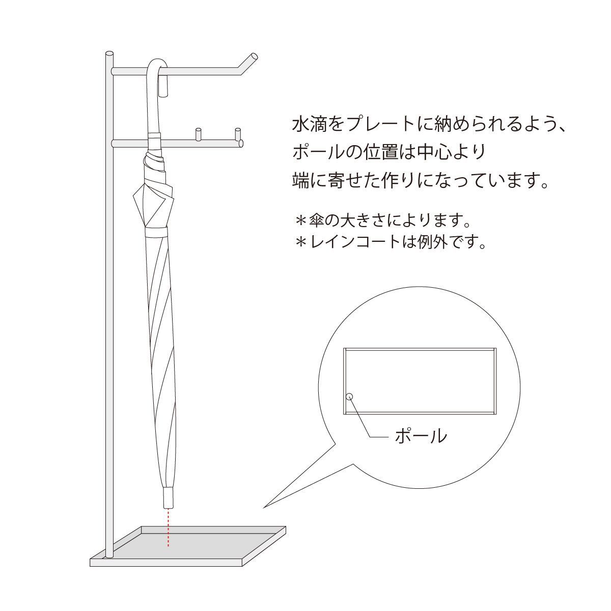 アンブレラハンガー / 傘掛け アイアン インテリア・雑貨 - メルカリ