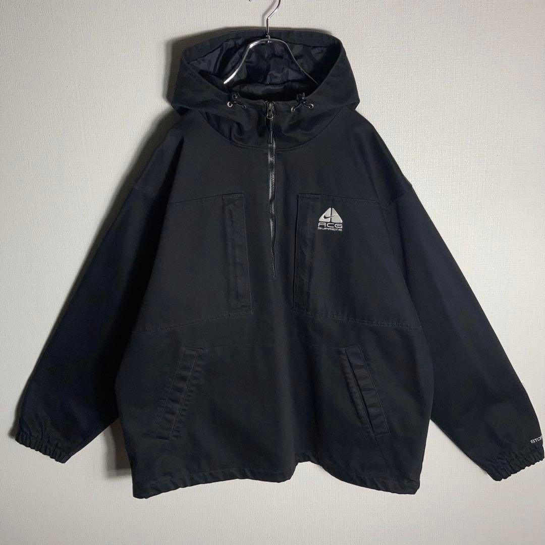 コラボ】NIKE ACG x SUPREME ハーフジップジャケット 刺繍ロゴ - メルカリ