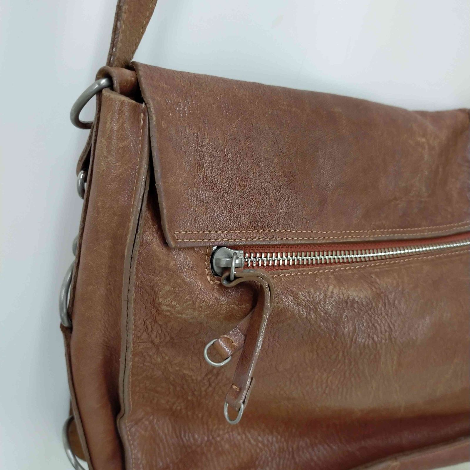 ユーズドフルギ USED古着 レザーショルダーバッグ レディース 表記無