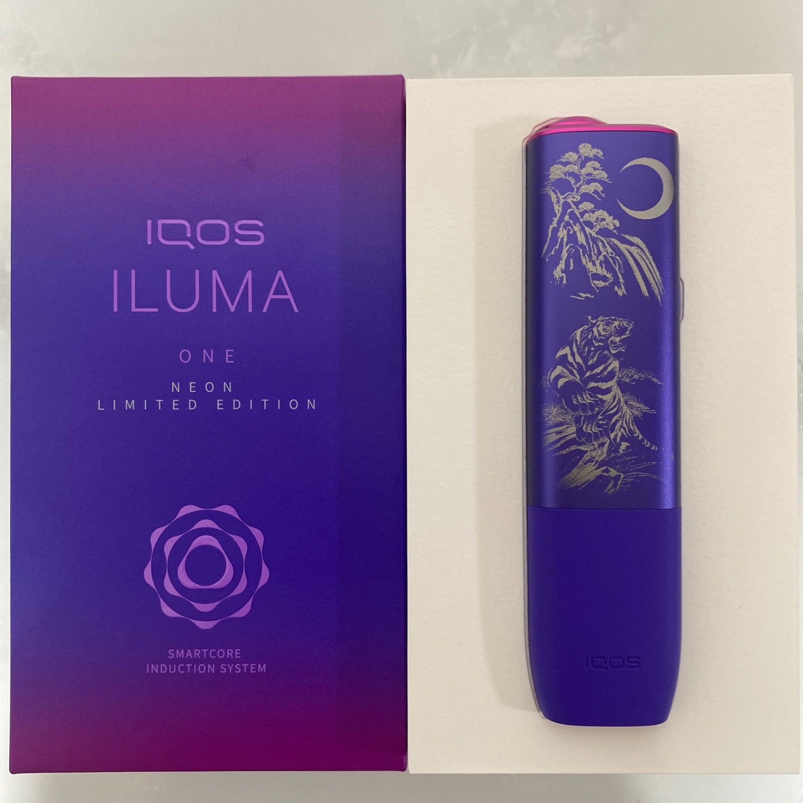 IQOS ILUMA ONE アイコスイルマワン本体 レーザー刻印 番号4 iQOS ILUMA ONE イルマワン レーザー加工 刻印