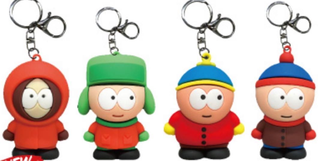 サウスパークsouth park 3Dラバーキーホルダー4体セットA×LA64