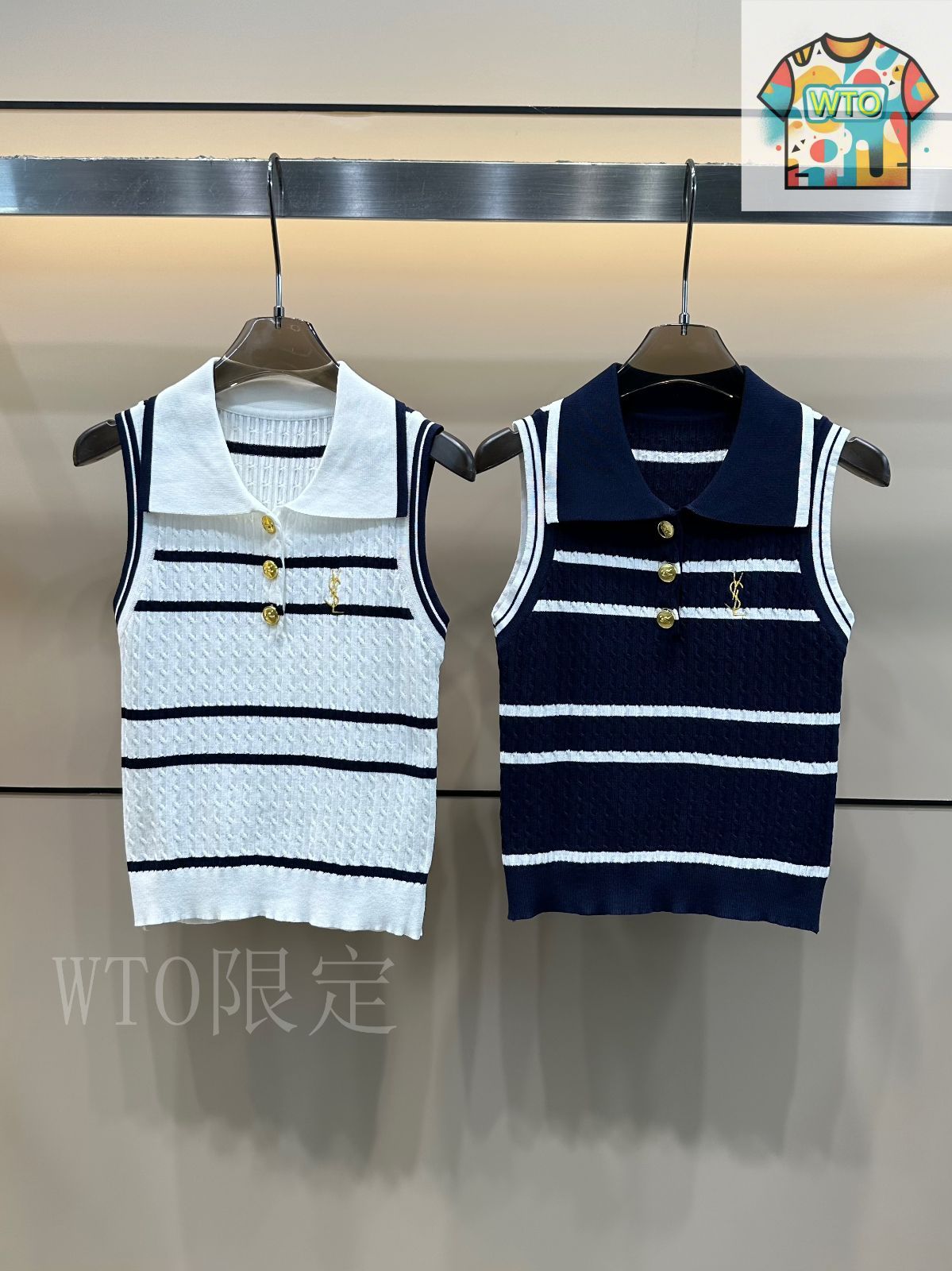 今日特価】YSL (Yves Saint Laurent) 2025 夏季新款 ストライプ