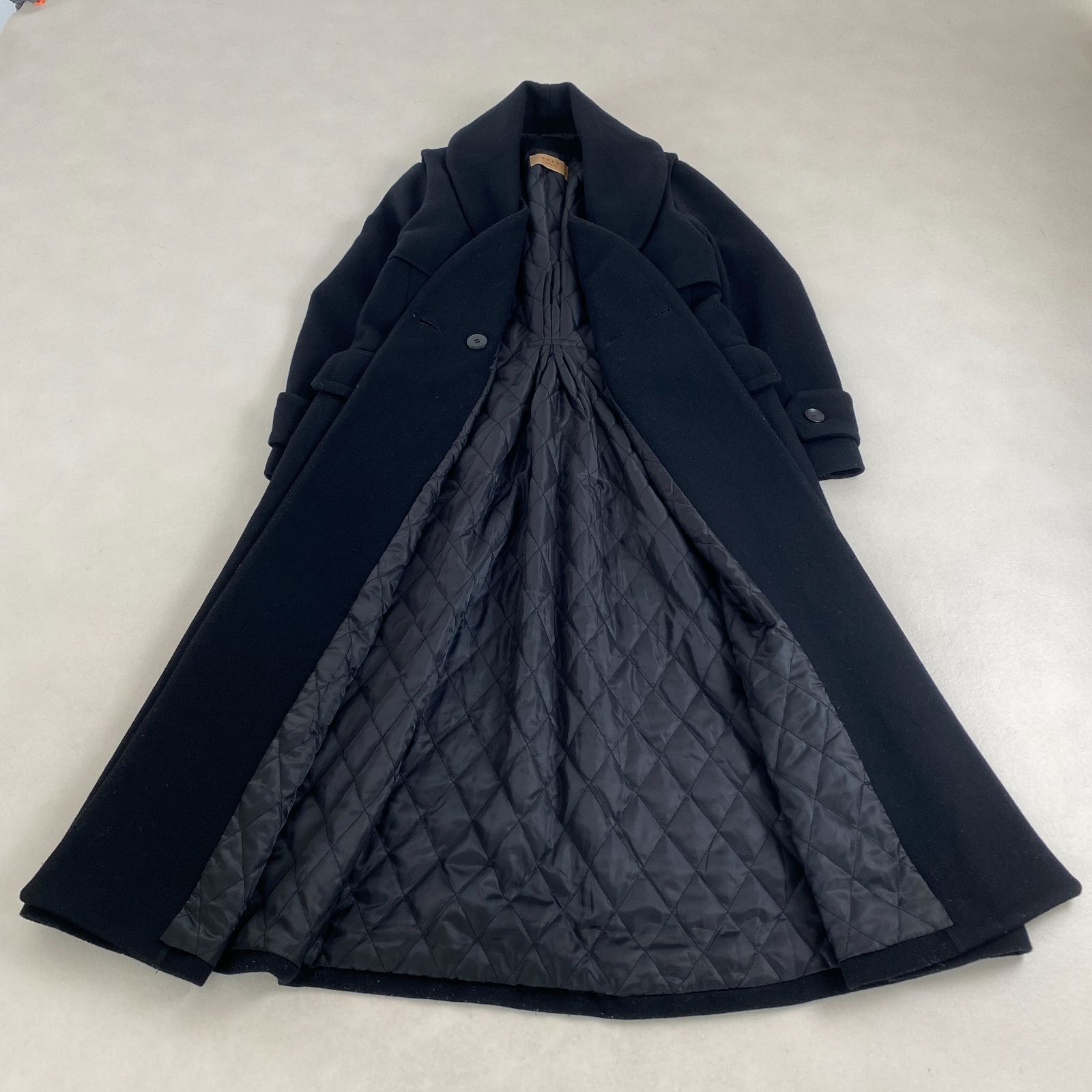 レディース Ameri VINTAGE ロングコート Ameri UND VEST SET WOOL COAT 