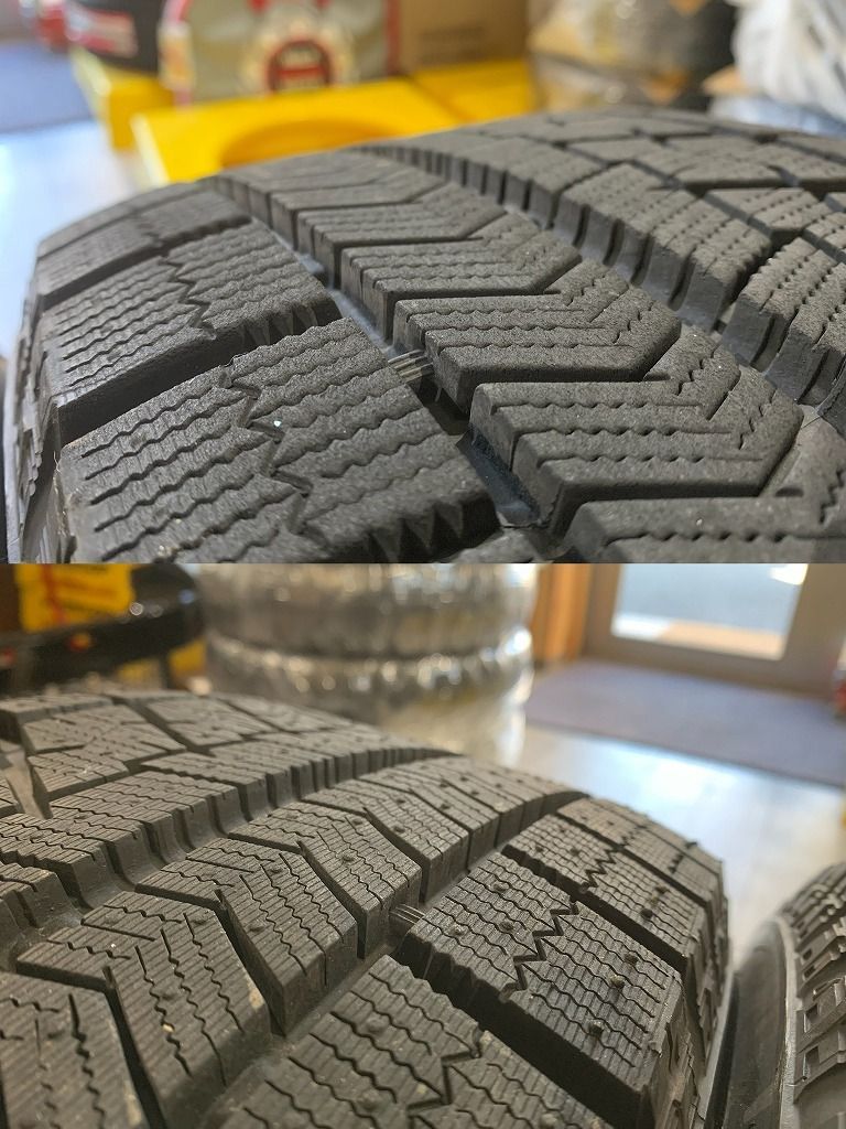 【2212019】スタッドレス LAPORTA01 16インチ 6.5J +38 PCD114.3 5H + BRIDGESTONE VRX 205/55R16 2019年 クラウン リーフ スカイライン 等
