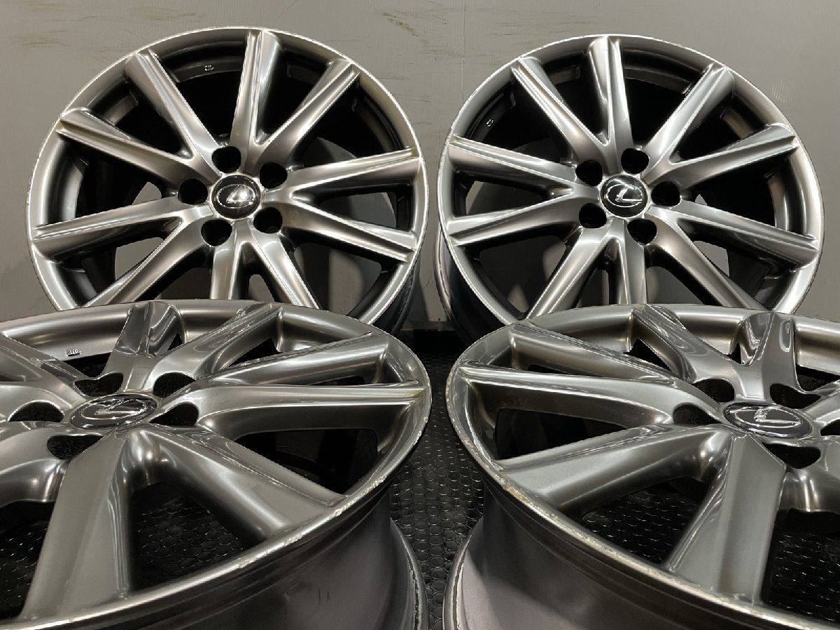 LEXUS GS Fスポーツ 純正ホイール 19インチ 4本 8J5HPCD114.3 45 ハイグロス 空気圧センサー付 アルファード ヴェルファイアにも MHZ801MY