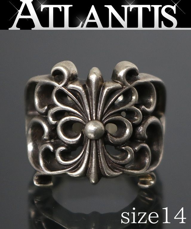 CHROME HEARTS 銀座店 クロムハーツ バタフライ ラップ リング 指輪 メンズ シルバー SV925 約14号 100619