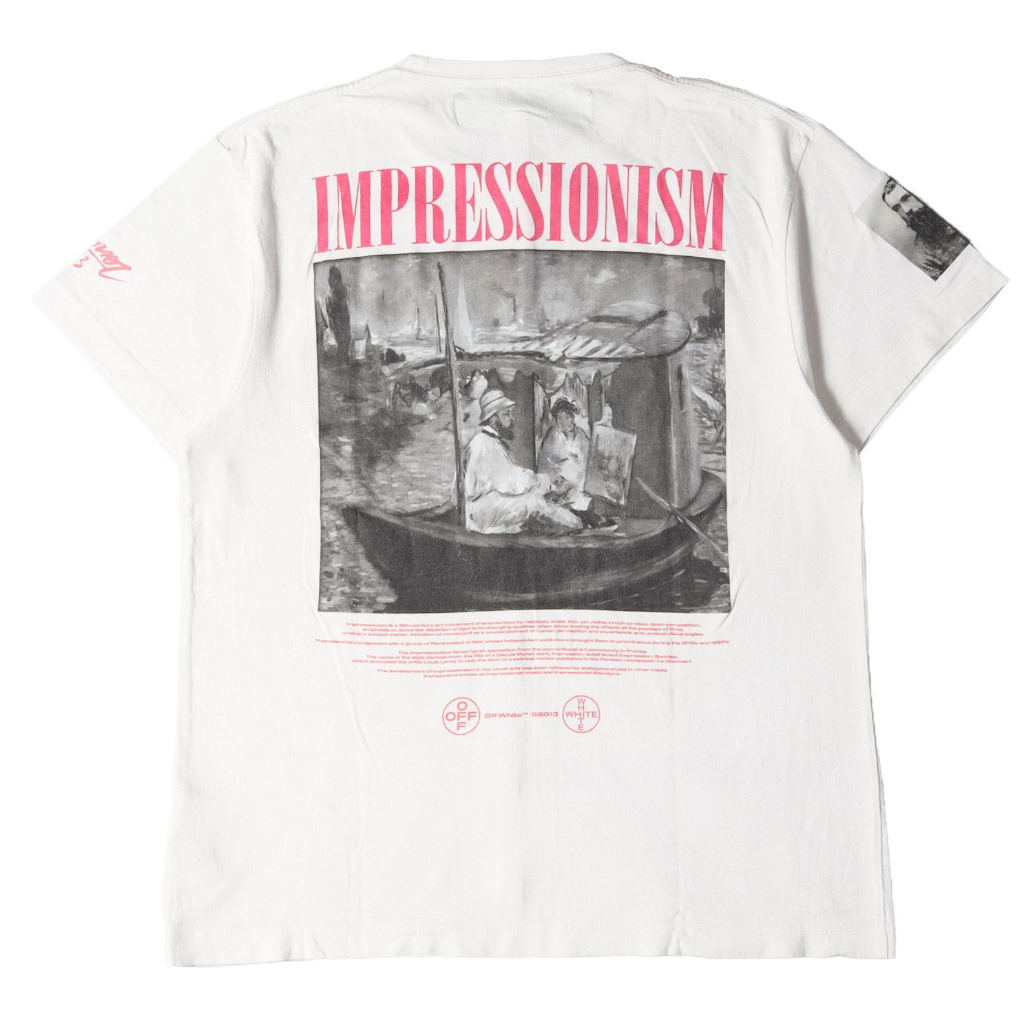 OFF-WHITE オフホワイト Tシャツ 絵画 柄 プリント オーバーサイズ 