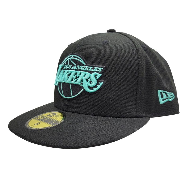 NEW ERA ニューエラ LOS ANGELES LAKERS CAP ロサンゼルス レイカーズ キャップ GIFT HAT別注 帽子 サイズ 8 63.5cm ブラック メンズ|レディース 185-250427-as-23-izu