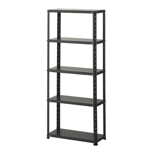 ライトラックW60cm 5段 スレートグレー  61-363-1-6 店舗什器 ディスプレー マネキン 装飾品 販促用品 ハンガー ラッピング