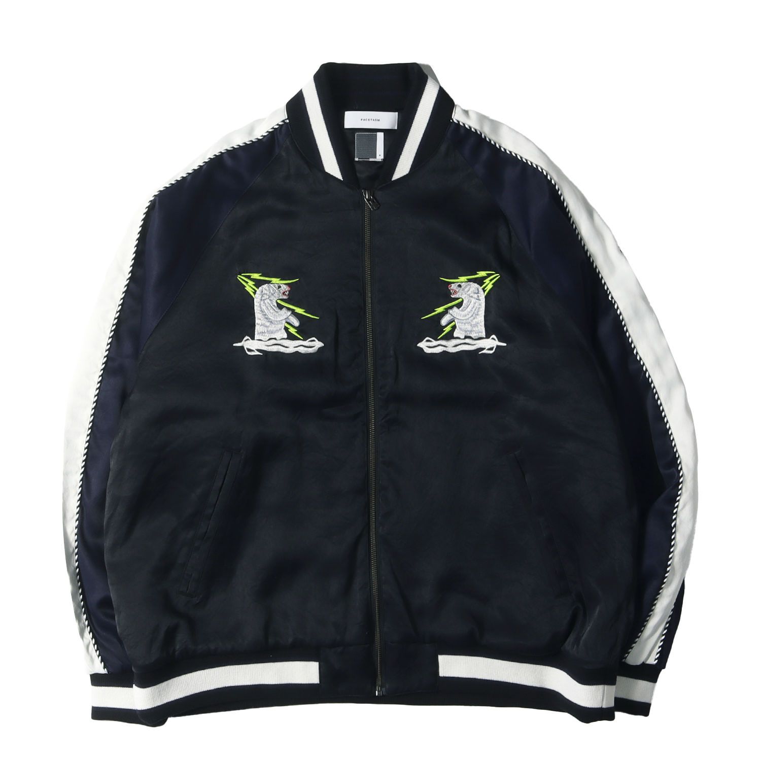 FACETASM 黒 ジャケット 4 FACETASM ブラックジャケット サイズ4 FACETASM ファセッタズム EMBLEM