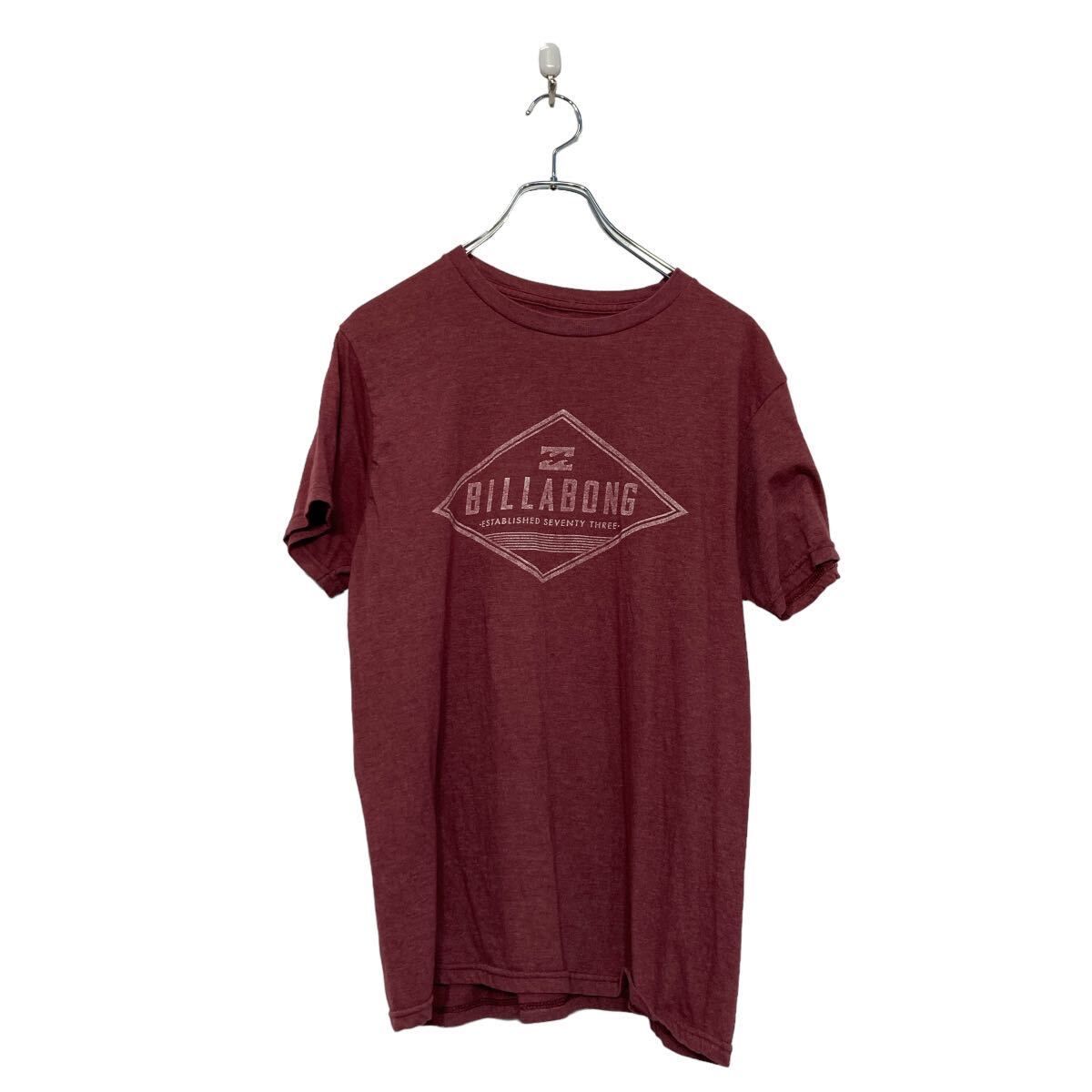 BILLABONG 半袖 プリント Tシャツ ビラボング M ピンク クルーネック 古着卸 アメリカ仕入 a607-6503