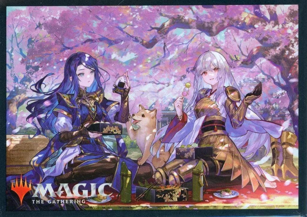 中古】サプライ MTG スリーブ メインビジュアル 放浪皇のお花見
