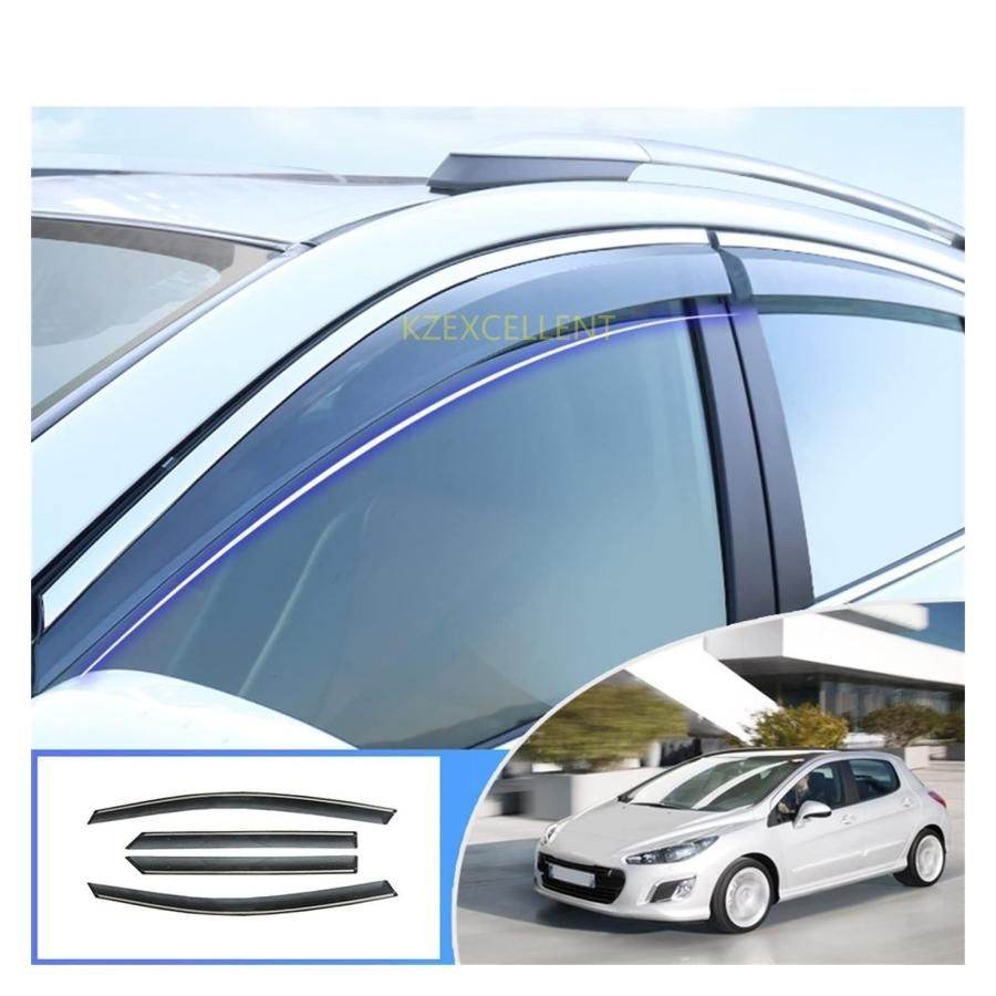 サイドバイザー SKODA ラピッド スペースバック(ハッチバック) 2012年〜 AP-WVR-SK19 入数：1セット(4枚) 車用レインシールド ディフレクター に適合する シュコダ ラピッド