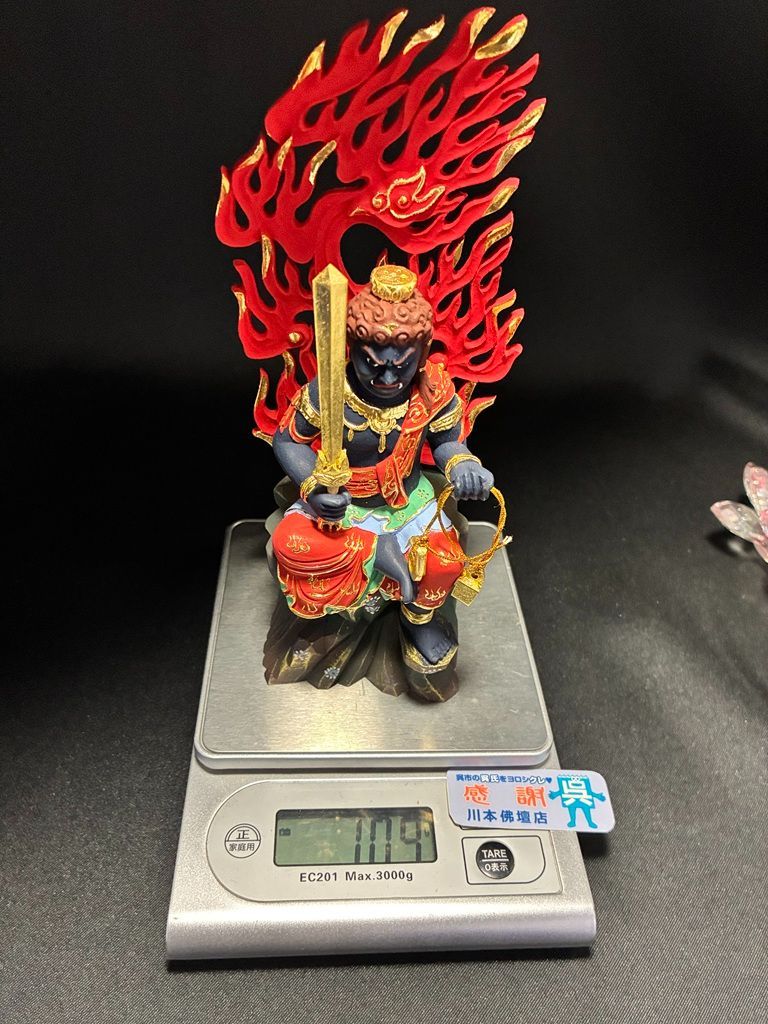 桧木製 彩色荘厳彫