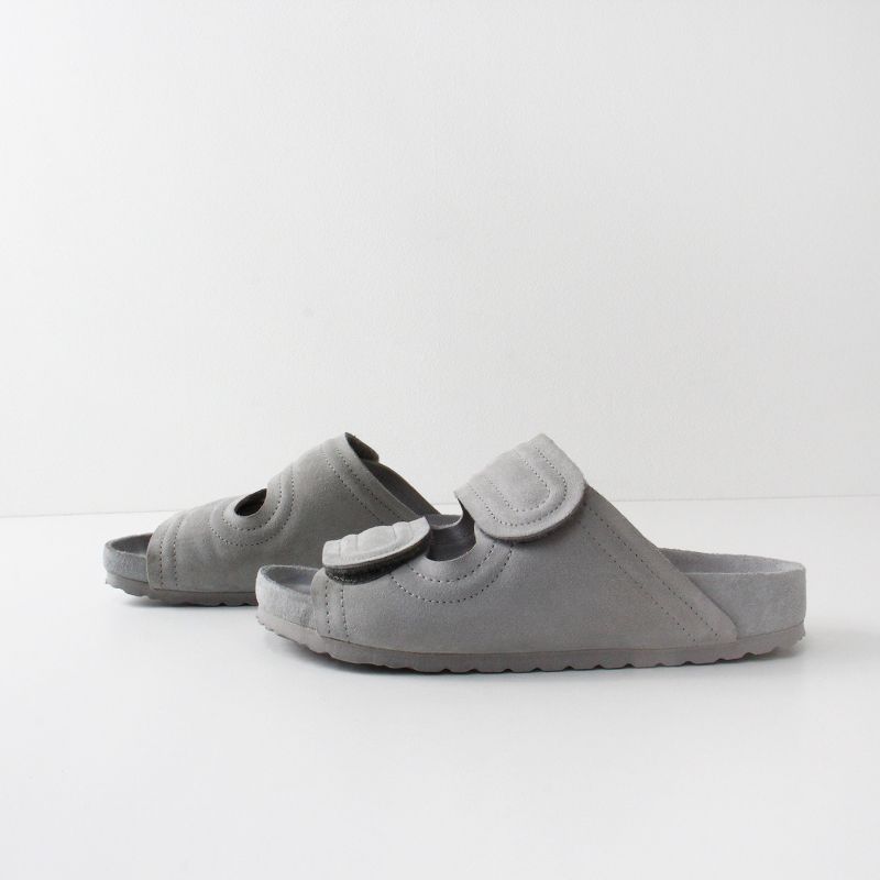 ビルケンシュトック × トゥーグッド BIRKENSTOCK 美品 Toogood The Mud Larker スエードサンダル 38/グレー 23cm【2400013501439】