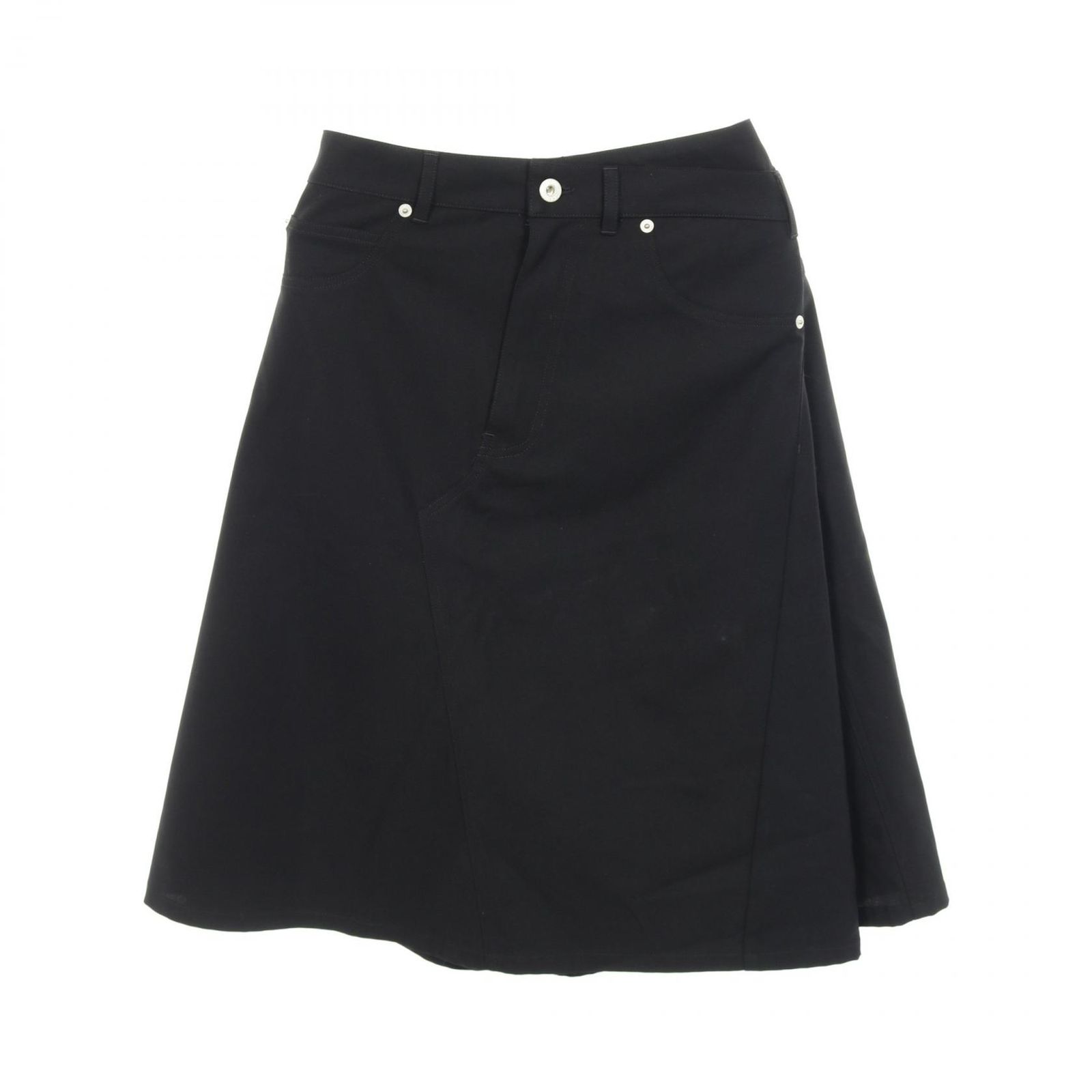 ロエベ LOEWE スカート ブラック コットン スカート レディース Used A
