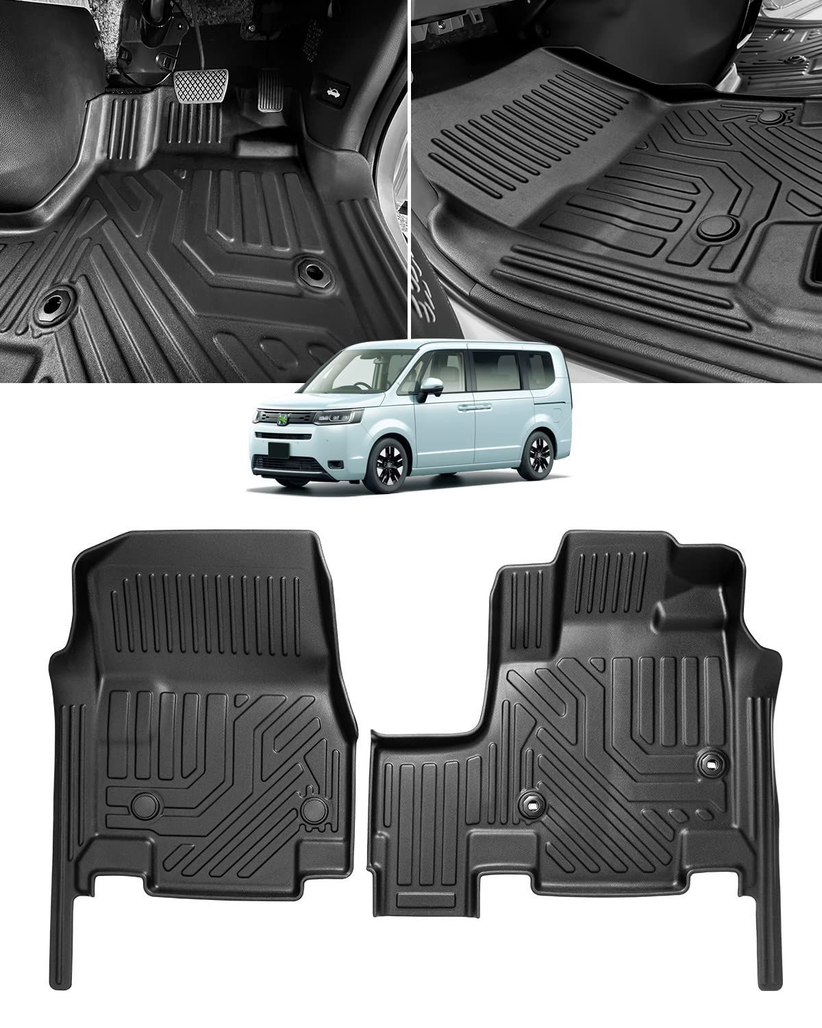 新着商品 Cartist ホンダ 新型ステップワゴン RP6 RP7 RP8 フロアマット 立体カーマット 1列目 STEPWGN AIR SPADA 2025年5月-現行 車種 設計 3Dフロアマット ガソリン車用 防水マット 滑り防止 耐汚れ TPE素材