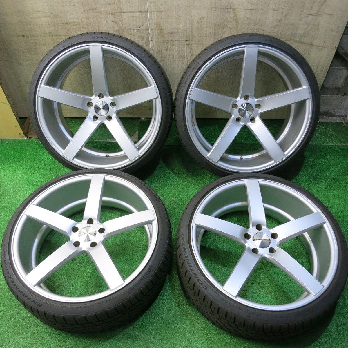 タイヤ 23年 キレイ BMW 等 VOSSEN CV3 255|30R22 295|25R22 コンチネンタル エクストリーム コンタクト DWS06 プラス ヴォッセン PCD120|5H 5050209HAノ