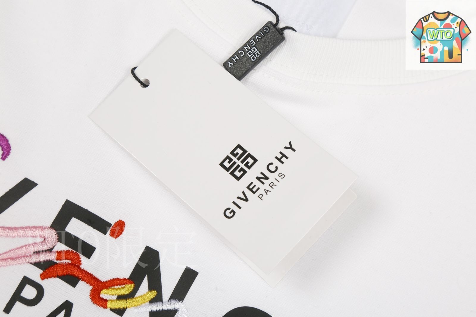 今日特価】GIVENCHY クラシックレインボー立体プリント刺繍 T