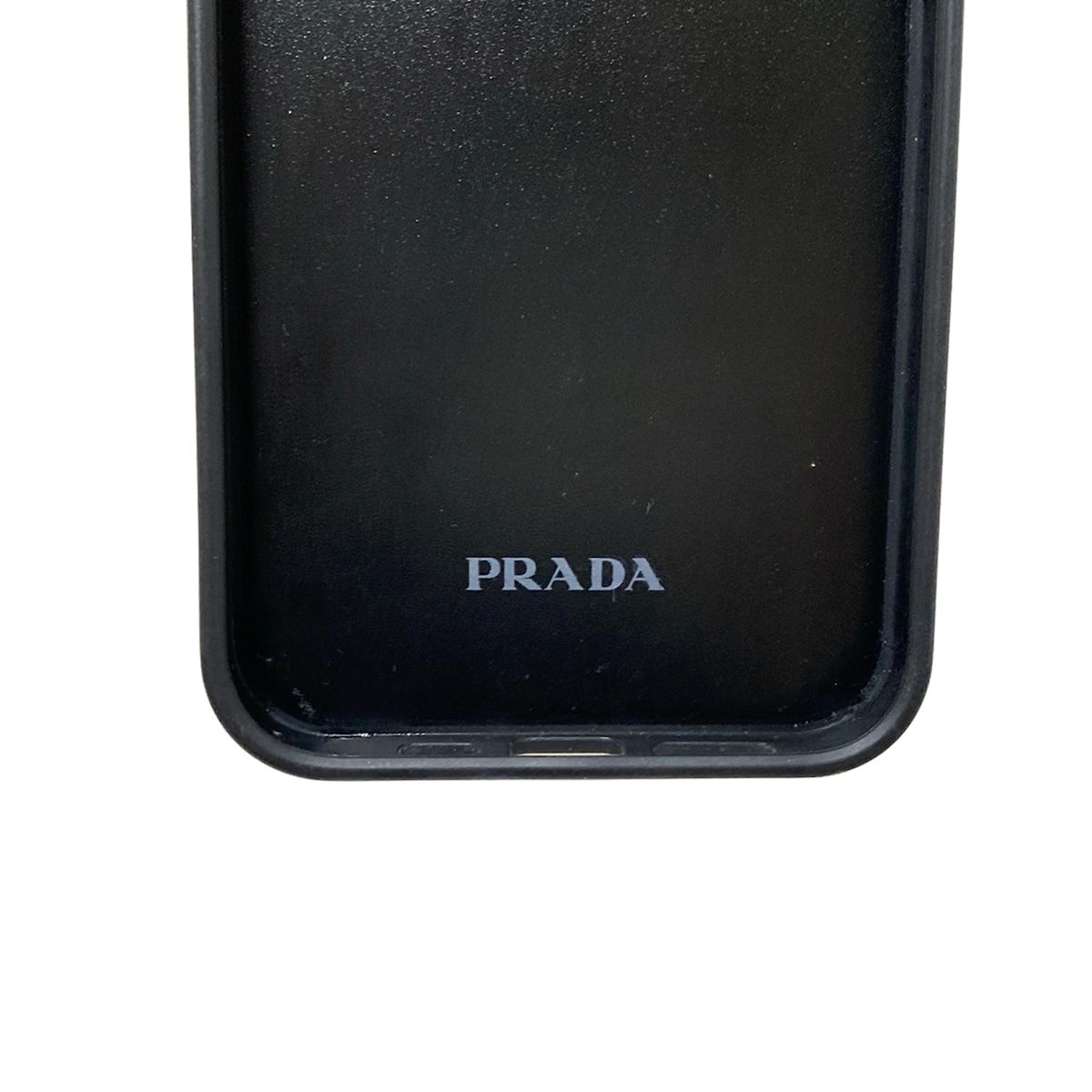 PRADA iPhone ケース 黒 レザー PRADA ブラックレザー iPhoneケース スマートフォン・携帯電話
