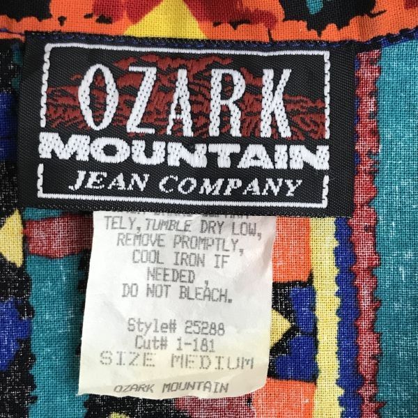 80s-90s/USA製/Vintage☆OZARK mountain☆総柄/ネイティブ柄