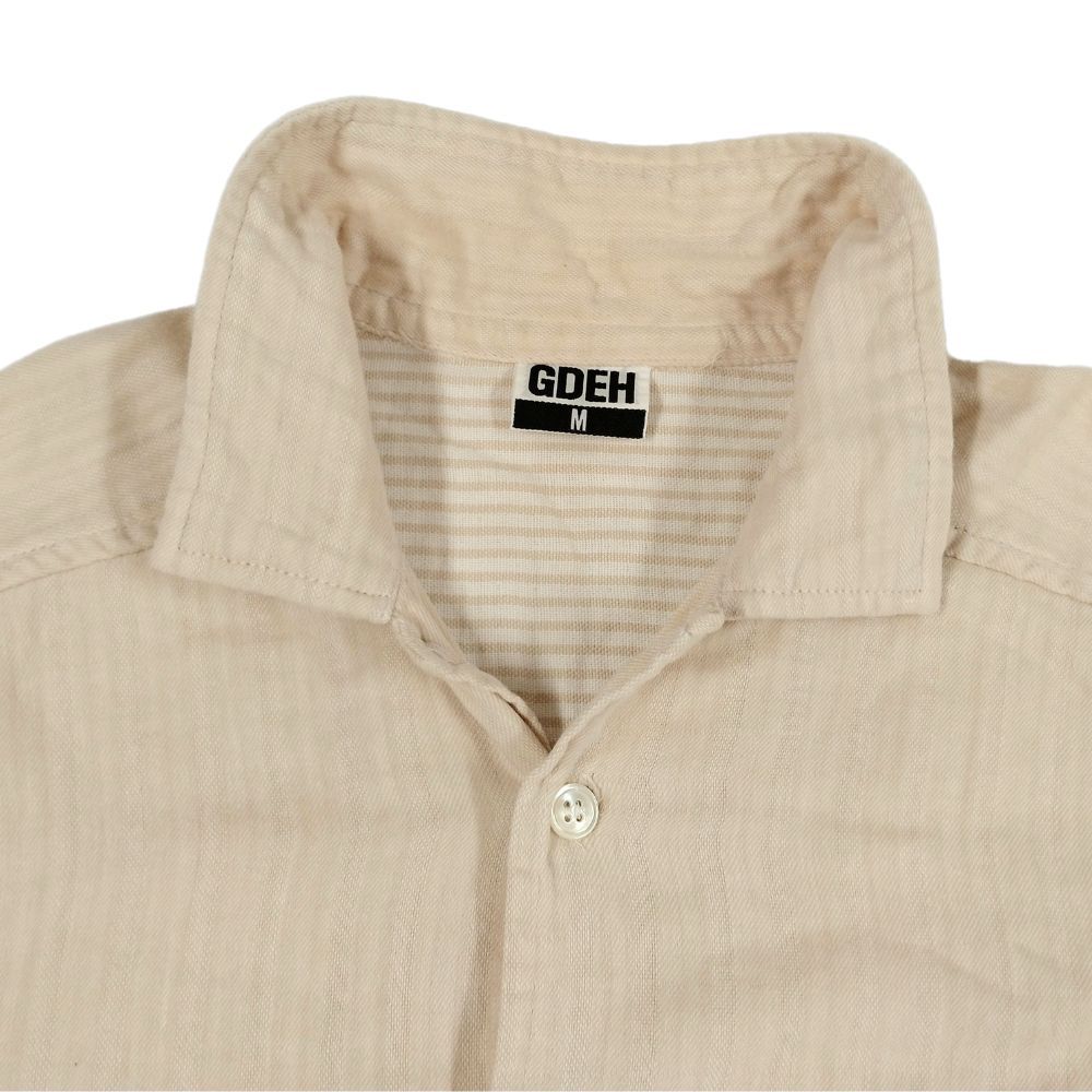 【美品】GOODENOUGHグッドイナフ/ ガーゼシャツ/ M GOODENOUGH グッドイナフ ガーゼシャツ 半袖シャツ ベージュ