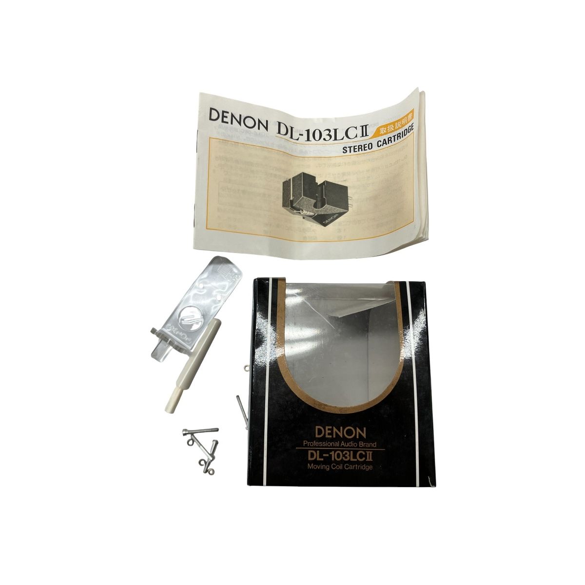 DENON デノン DL-103LCII カートリッジ LS-12 ヘッドシェル 音響機材 ジャンク W10412465