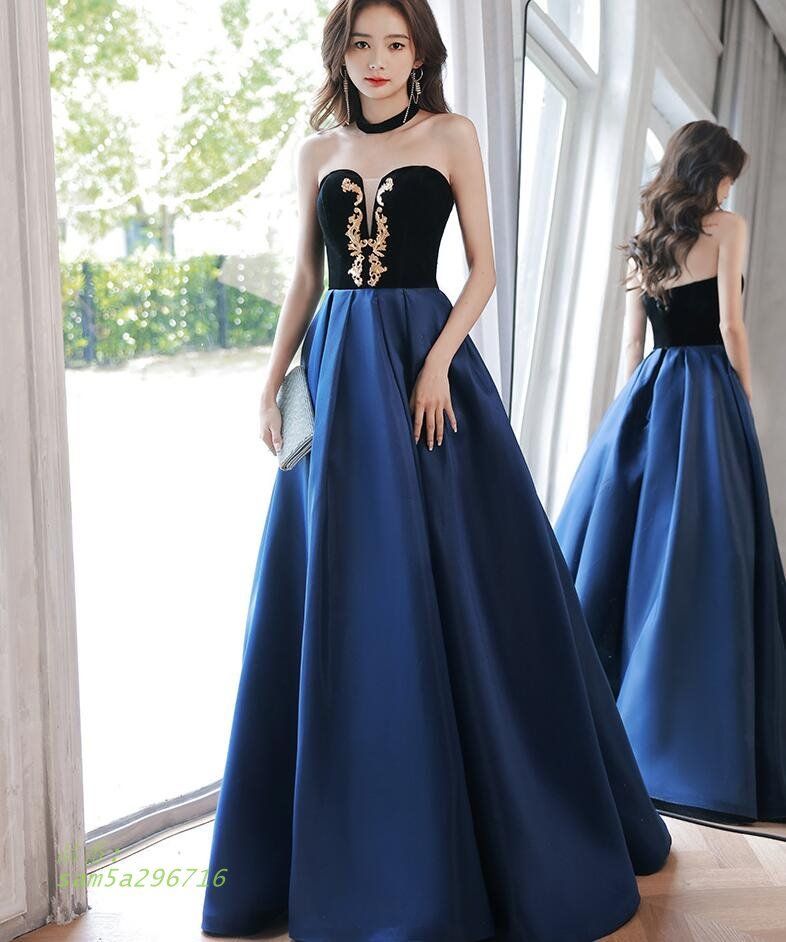 ロングドレス 演奏会用 パーティードレス 結婚式 ドレス ステージドレス ピアノ 20代30代40代 マキシ丈 コー合唱衣装 発表会 成人式 大人 am5a296716