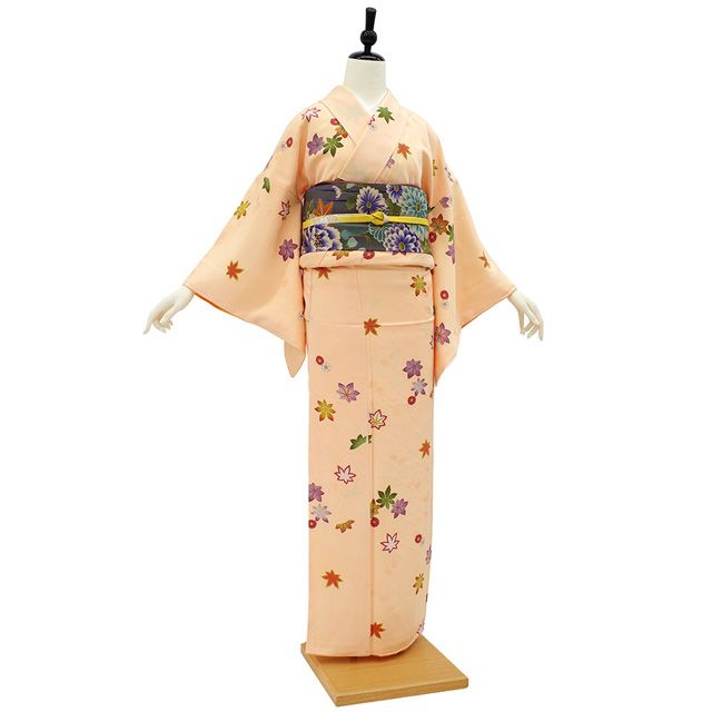 【未使用品】レディース 着物 絹（シルク）ベージュ系 柄あり 楽天市場】小紋 反物 正絹 生繰 王朝ゴールドシルク 花織