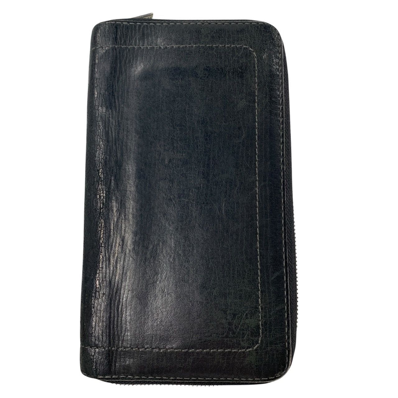 No.496 leather 曲線トラッカーウォレット 昭南多脂 No.496レザー