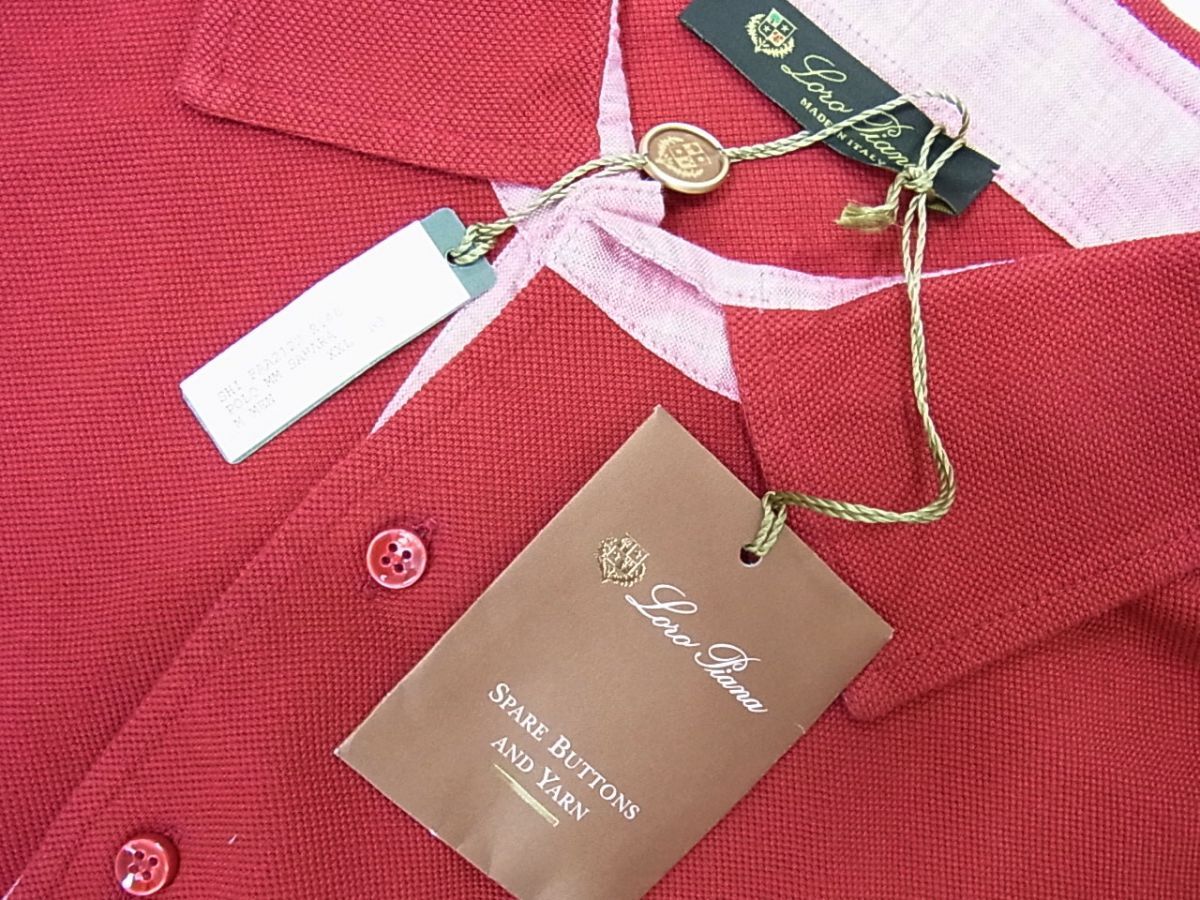Loro Piana イタリア製 鹿の子 3B ポロシャツ Loro Piana ロロピアーナ イタリア製 鹿の子 半袖ポロシャツ M