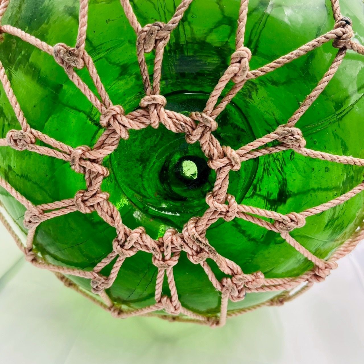 未使用 美品 ガラス 浮き玉 二つセット レトロ インテリア オブジェ ビン玉、浮き球、浮き玉 レトロガラス玉 約6～6.5cm２個昭和