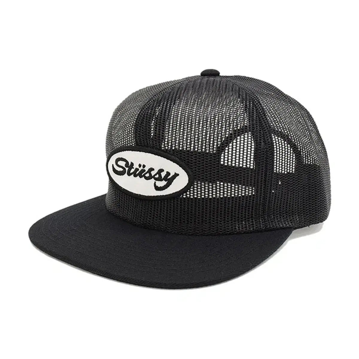 STUSSY ステューシー メッシュ トラッカーキャップ Stussy Black Mesh Trucker Ha