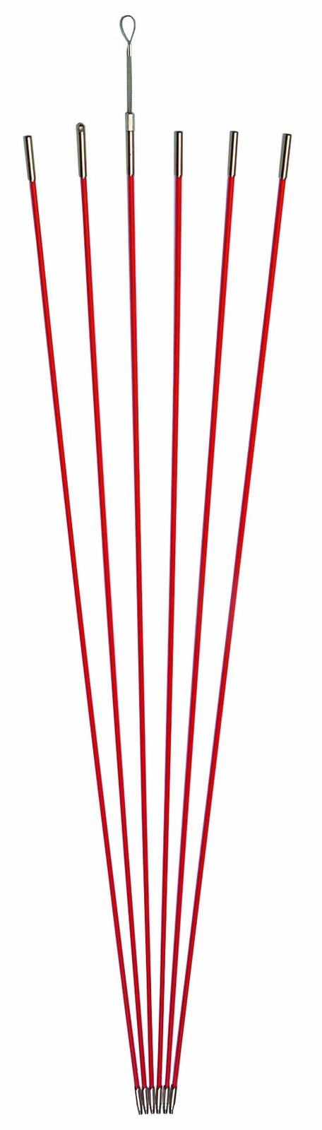 新着商品 デンサン ジョイント釣り名人Jr. φ5mm× 1.0m オレンジ 6本 ケーブル索引具 JF-5030