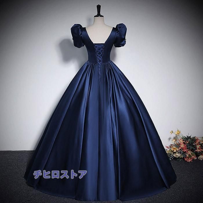 カラードレス ゆめ可愛い キラキラ ドレス 大人 ピアノ 発表会 ロング