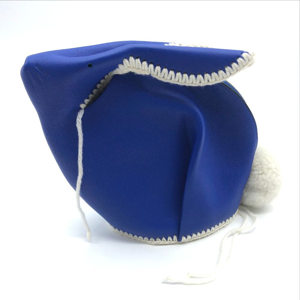 ロエベ ラビット うさぎモチーフ キー レザー ミニ ショルダーバッグ