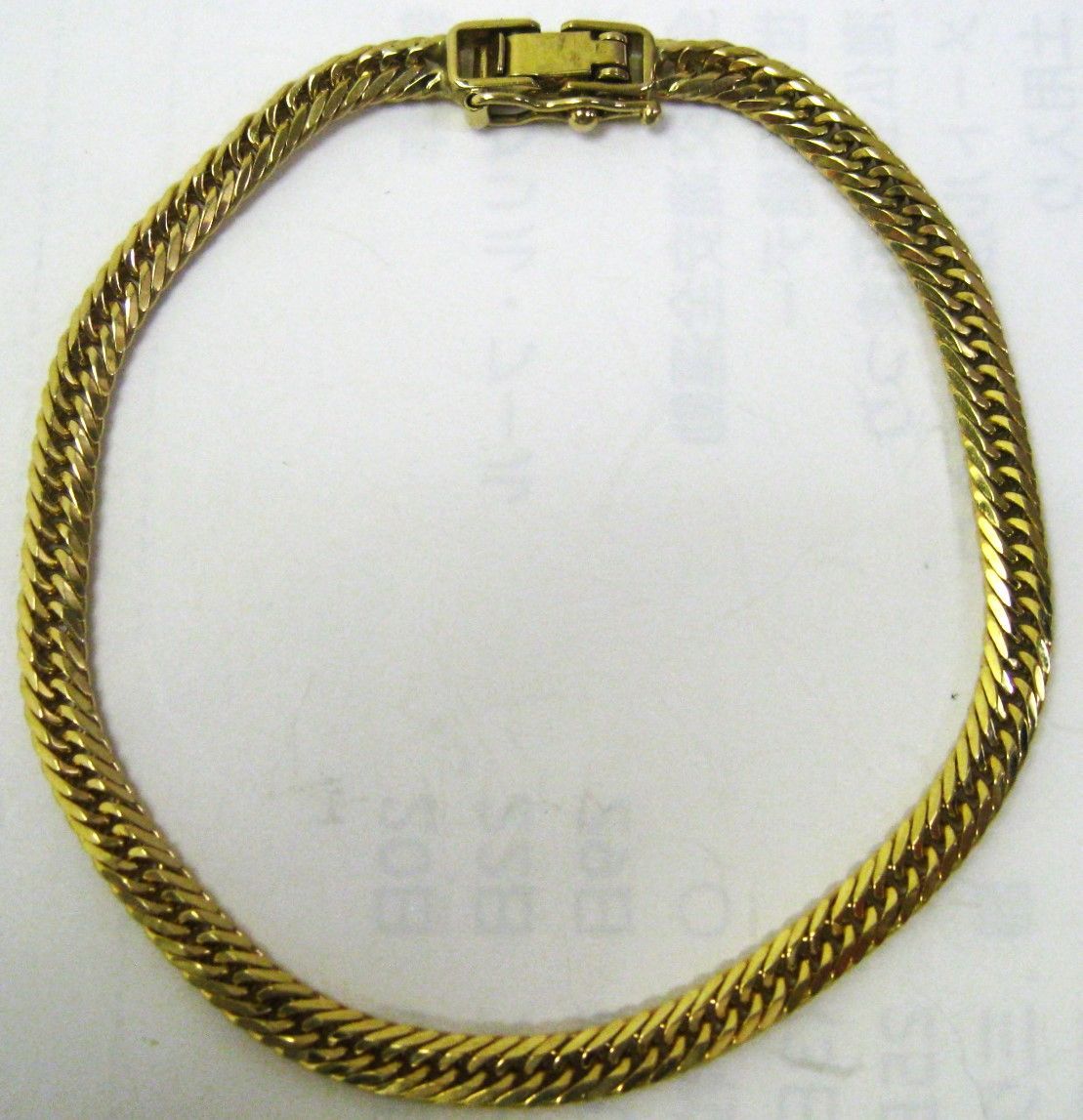 極美品 K18 18金 ブレスレット トリプル喜平 4面カット17cm